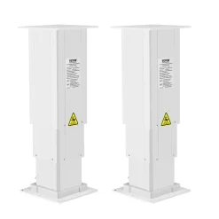 VEVOR Electric Lifting Column System, 260 lbs Lift Table, 14.2-31.1 in Height Range, Three-stage Adjustable Desk Column, Telescopic Table Leg, Comes with Power-Supply Option to Control up/Down Motion