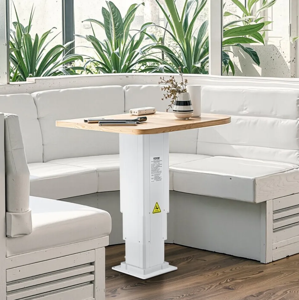 VEVOR Electric Lifting Column System, 176 lbs Lift Table, 14.2-31.1 in Height Range, Three-stage Adjustable Desk Column, Telescopic Table Leg, Comes with Power-Supply Option to Control up/Down Motion