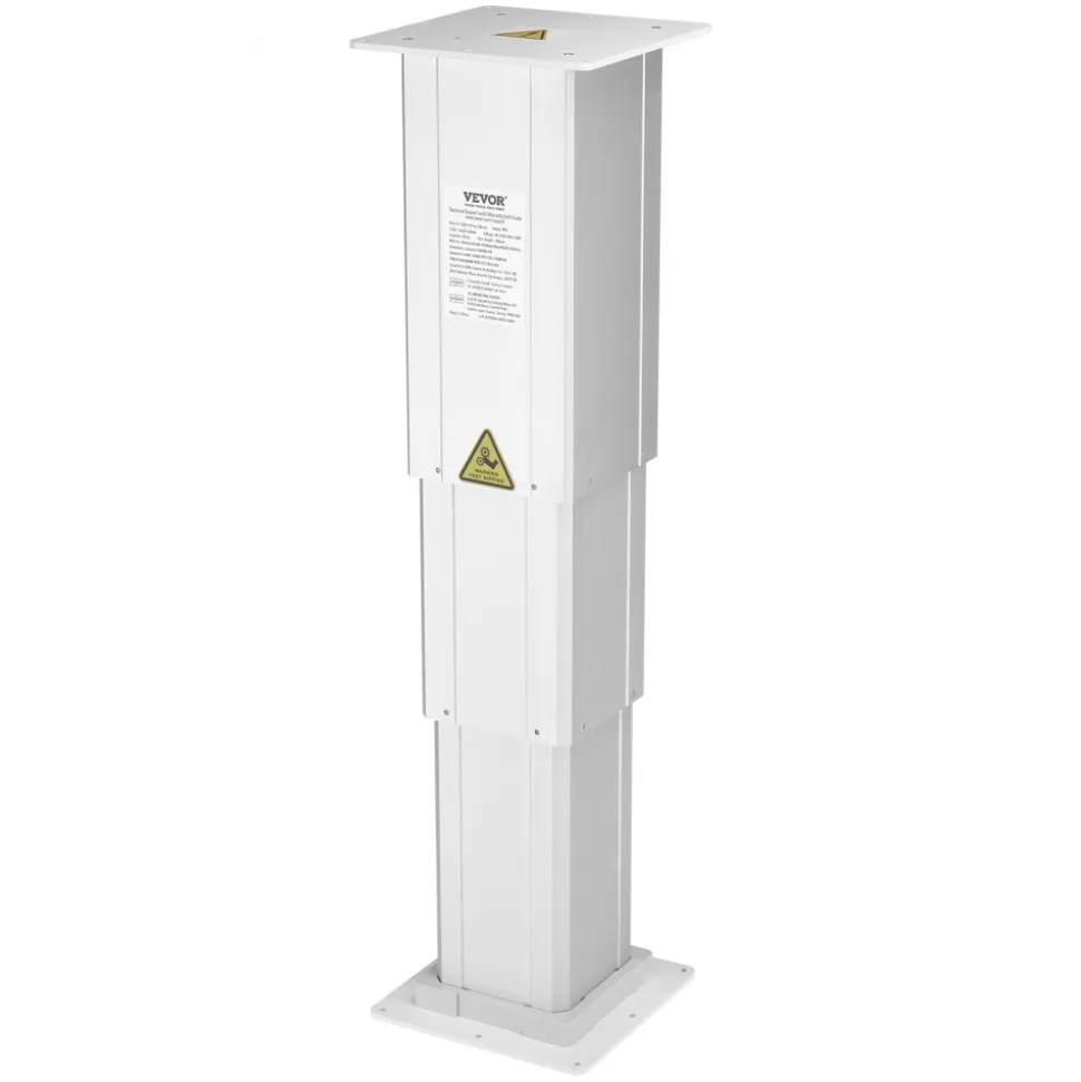 VEVOR Electric Lifting Column System, 176 lbs Lift Table, 14.2-31.1 in Height Range, Three-stage Adjustable Desk Column, Telescopic Table Leg, Comes with Power-Supply Option to Control up/Down Motion