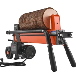VEVOR Electric Log Splitter, 6.5 Tons Electric Wood Splitter, 1500W 15 Amp Motor, Portable Firewood Splitting Machine with 6