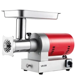 VEVOR Electric Meat Grinder, 661 Lbs/Hour800 W Meat Grinder Machine, 1.5 HP Electric Meat Mincer with 2 Grinding Plates, Sausage Kit Set Meat Grinder Heavy Duty, Home Kitchen & Commercial Use Red