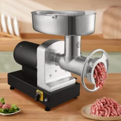VEVOR Electric Meat Grinder, 992 Lb/H Capacity, 1100W (4600W MAX) Industrial Meat Mincer with 2 Blade, 3 Grinding Plates, Sausage Maker & Kubbe Kit Carbon Steel Commercial Meat Grinder, ETL Listed