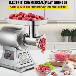 VEVOR Electric Meat Mincer, 1100W 330LBS/H Capacity Meat Grinder Machine, Stainless Steel Meat Grinder Commercial Sausage Stuffer Maker for Home & Commercial Use