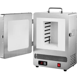 VEVOR Electric Melting Furnace, 1650W Electric Kiln, Digital Melting Furnace with Max Temperature 2192℉/1200℃ for Lost-Wax Casting, Clay DIY, Metal Annealing, Ceramic Firing, PID Temp Control