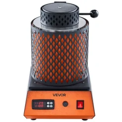 VEVOR Electric Melting Furnace, 1350W Electric Metal Smelter Foundry, 2102℉/1150℃ Metal Smelting Machine with 3kg Ceramic Crucible, Gold Smelting Kit for Jewelry Making, Metal Bars, Metal Components