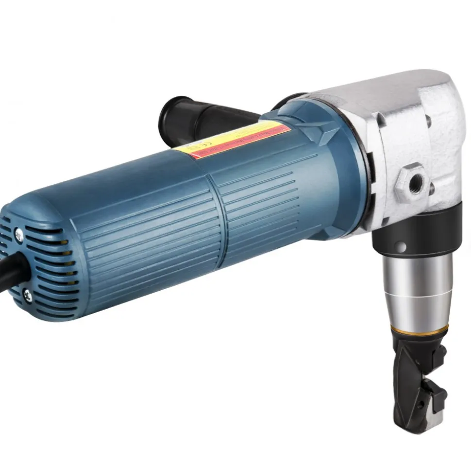 VEVOR Electric Metal Nibbler 625W Nibbler Metal Cutter 1000RPM High Speed Rotor 0.16in/4mm Metal Nibbler 110V w Replaced Blades Storage Case Sheet Metal Nibbler for Cutting Stainless Steel, Aluminium