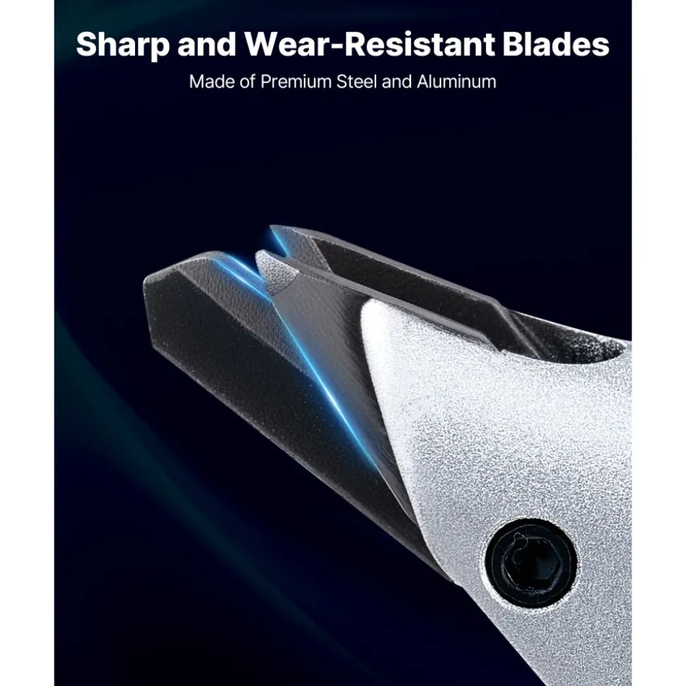 VEVOR Electric Metal Shear, 4.0-Amp Corded Sheet Metal Cutter with 360-Degree Swivel Head, Variable Speed, Continuous Cutting, Clean Cut for 18GA Galvanized Steel, 20 GA Stainless Steel, 2500 SPM