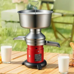 VEVOR Electric Milk Cream Separator, 60L/H Output 10500RPM Milk Cream Centrifugal Separator, 304 Stainless Steel Goat Cow Milk Skimmer Separating Machine with 4.5L Bowl Capacity (40W, 100-240V)