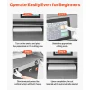 VEVOR Electric Paper Cutter, Metal Hydraulic Paper Cutter Machine, 26 inch Cutting Width, 3.94 inch Cutting Thickness, Large Size Electric Guillotine Trimmer with Infrared Function and Spare Blade