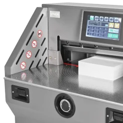 VEVOR Electric Paper Cutter, Metal Programmable Paper Cutter Machine, 17.99 inch Cutting Width, 2.28 inch Cutting Thickness, Electric Hydraulic Guillotine Trimmer with Infrared Function & Spare Blade