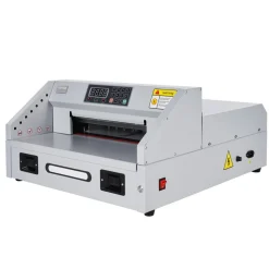 VEVOR Electric Paper Cutter, 300W Heavy Duty Paper Cutter Machine 11.8 in / 330 mm Cutting Width, 1.5 in / 38 mm Cutting Thickness, Electric Guillotine Trimmer with Casters & Infrared Function