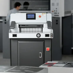 VEVOR Electric Paper Cutter, 1100W Heavy Duty Paper Cutter Machine With 20.28 in Cutting Width, 3.15 in Cutting Thickness, Electric Guillotine Trimmer with Casters and 7 in Touchscreen, for Print Shop