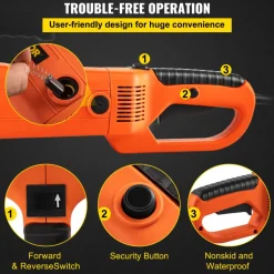 VEVOR Electric Pipe Threader, 2300W Pipe Threading Machine with 4 Dies 1/2
