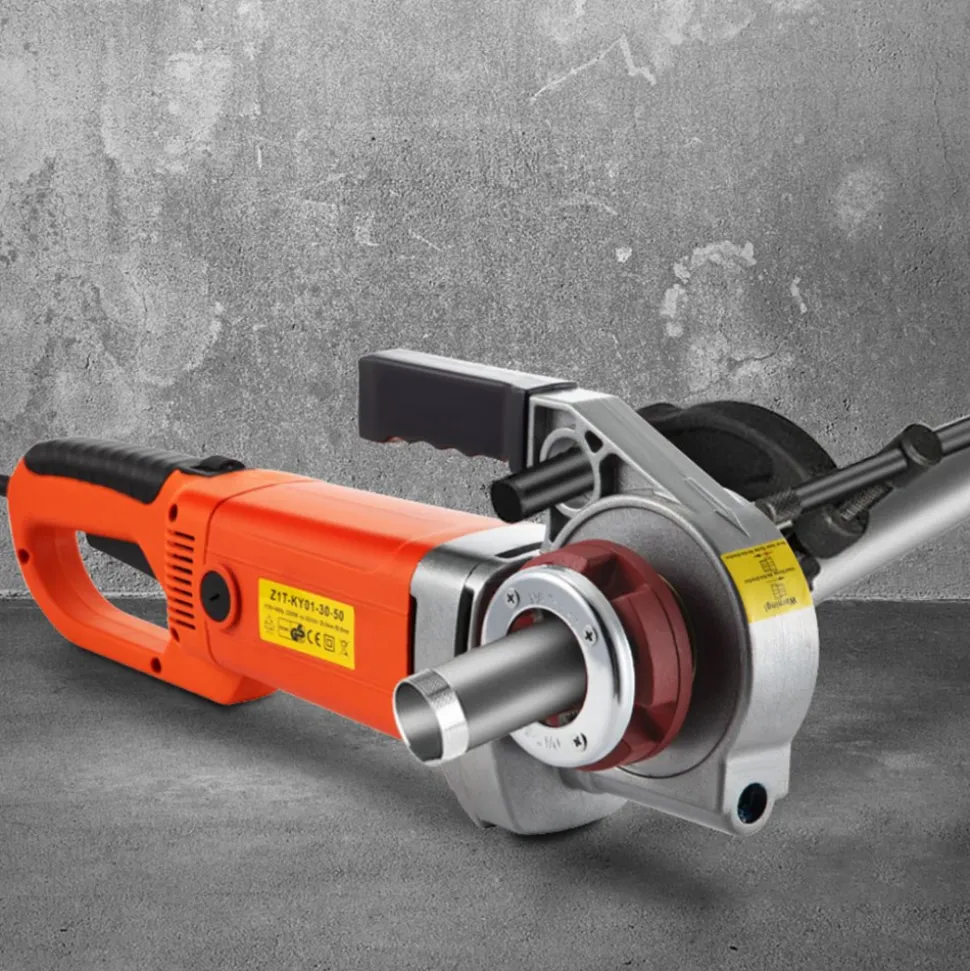 VEVOR Electric Pipe Threader, 2300W Pipe Threading Machine with 4 Dies 1/2" - 1 1/4", 110V Hand-held Pipe Threader Machine with Copper Motor, Portable Electric Pipe Threading Kit with Carrying Case