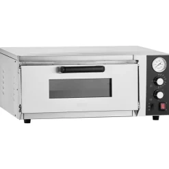 VEVOR Electric Pizza Oven, 18-Inch Commercial Pizza Ovens, 752°F Max Temp, 1740W Large Pizza Oven Countertop with Temp & Time Control, Built in Thermometer Indoor Pizza Maker for Restaurant Home Use