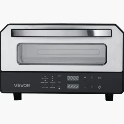 VEVOR Electric Pizza Oven, Smart Pizzas Maker Indoor with 5 Preset, 12-Inch Countertop Pizza Cooker w/ Touch Srceen, 750℉ Max Temp, 2-Min Rpaid Baking Oven Thin & Crispy, Neapolitan, Frozen, New York