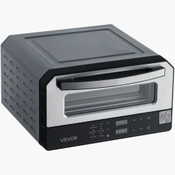 VEVOR Electric Pizza Oven, Smart Pizzas Maker Indoor with 5 Preset, 12-Inch Countertop Pizza Cooker w/ Touch Srceen, 750℉ Max Temp, 2-Min Rpaid Baking Oven Thin & Crispy, Neapolitan, Frozen, New York