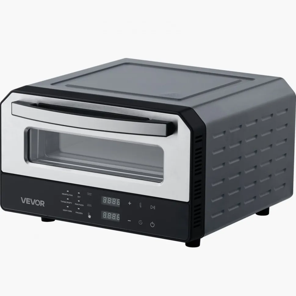 VEVOR Electric Pizza Oven, Smart Pizzas Maker Indoor with 5 Preset, 12-Inch Countertop Pizza Cooker w/ Touch Srceen, 750℉ Max Temp, 2-Min Rpaid Baking Oven Thin & Crispy, Neapolitan, Frozen, New York