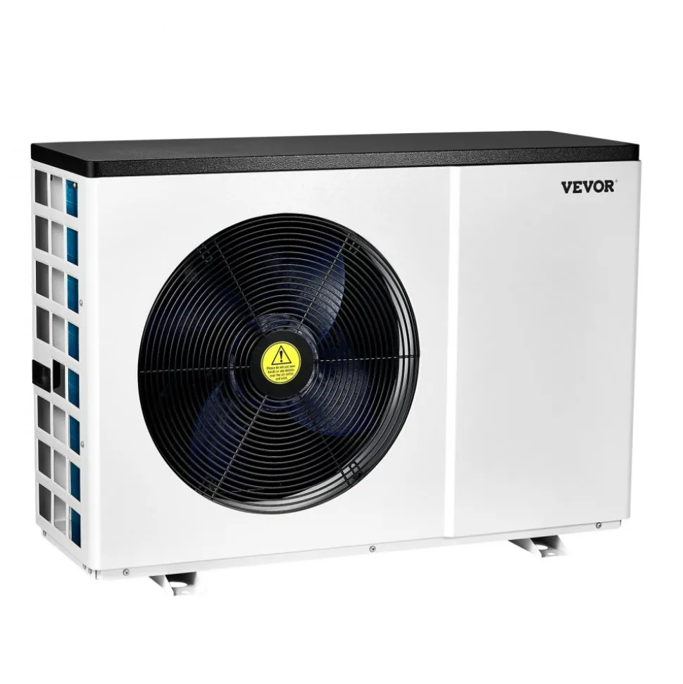 VEVOR Electric Pool Heat Pump, 51200 BTU, Pool Heaters for 7926-15851GAL Above and In Ground Pools, Low Noise, Heating and Cooling Highly Efficient & Energy-Saving Pool Water Heater AC208-230V 60Hz