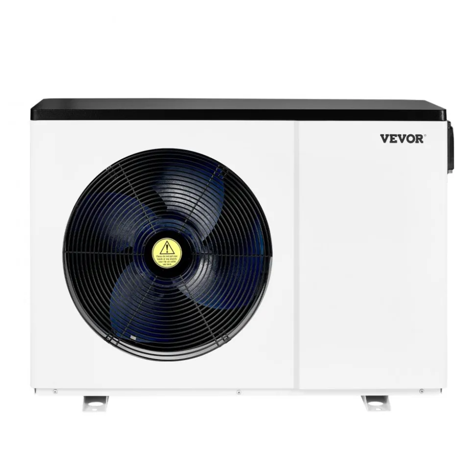 VEVOR Electric Pool Heat Pump, 51200 BTU, Pool Heaters for 7926-15851GAL Above and In Ground Pools, Low Noise, Heating and Cooling Highly Efficient & Energy-Saving Pool Water Heater AC208-230V 60Hz