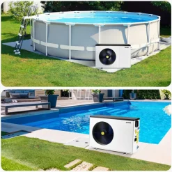 VEVOR Electric Pool Heat Pump, 35830 BTU, Pool Heaters for 6605-13209GAL Above and In Ground Pools, Low Noise, Heating and Cooling Highly Efficient & Energy-Saving Pool Water Heater AC208-230V 60Hz