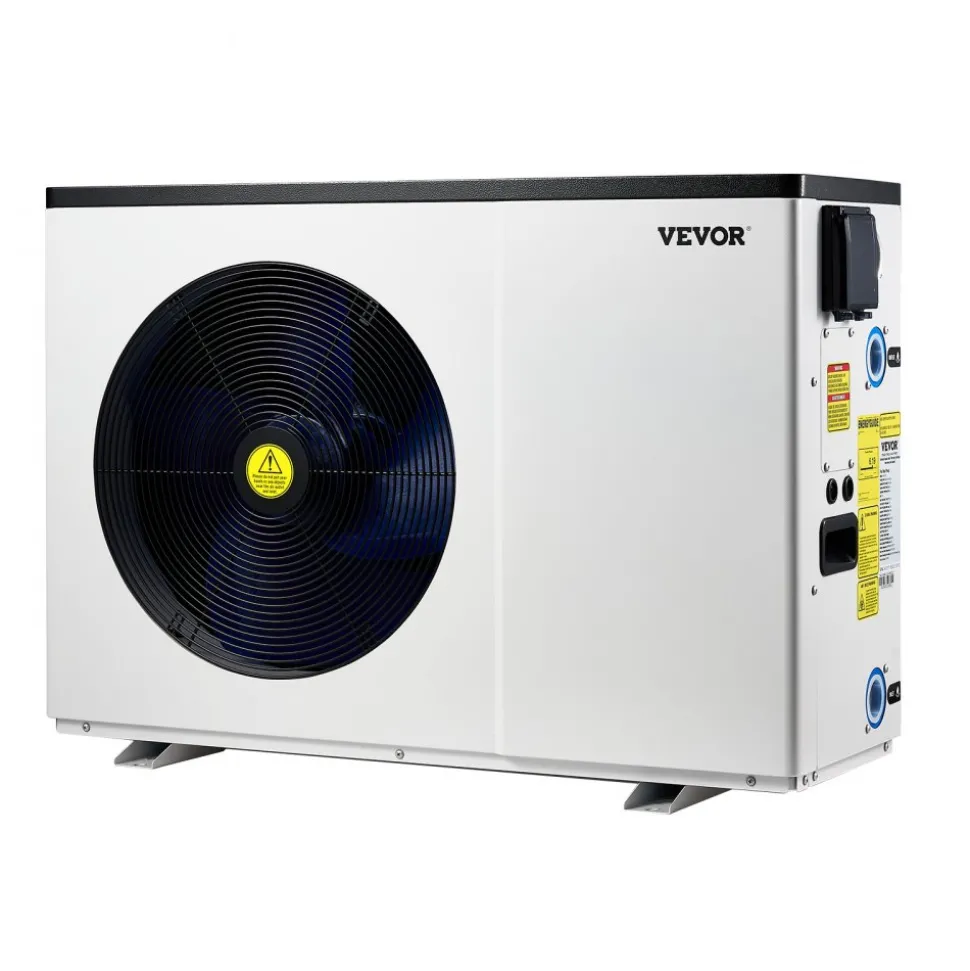 VEVOR Electric Pool Heat Pump, 35830 BTU, Pool Heaters for 6605-13209GAL Above and In Ground Pools, Low Noise, Heating and Cooling Highly Efficient & Energy-Saving Pool Water Heater AC208-230V 60Hz