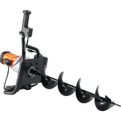 VEVOR Electric Post Hole Digger, 5.71 in Auger Bit with 1500W Powerful Motor, 140 RPM Alloy Steel Earth Auger Drill Bit with 10.24 in Extension Rod, for Post Hole Digging, Drilling & Tree Planting