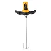 VEVOR Electric Power Trowel, 800W Concrete Finishing Machine Corded with Mixing Rod, 6-Speed Adjustable 120–200 RPM, Steel & Plastic Trowel Discs, Extension Handle, Floor Smoothing Cement Finisher