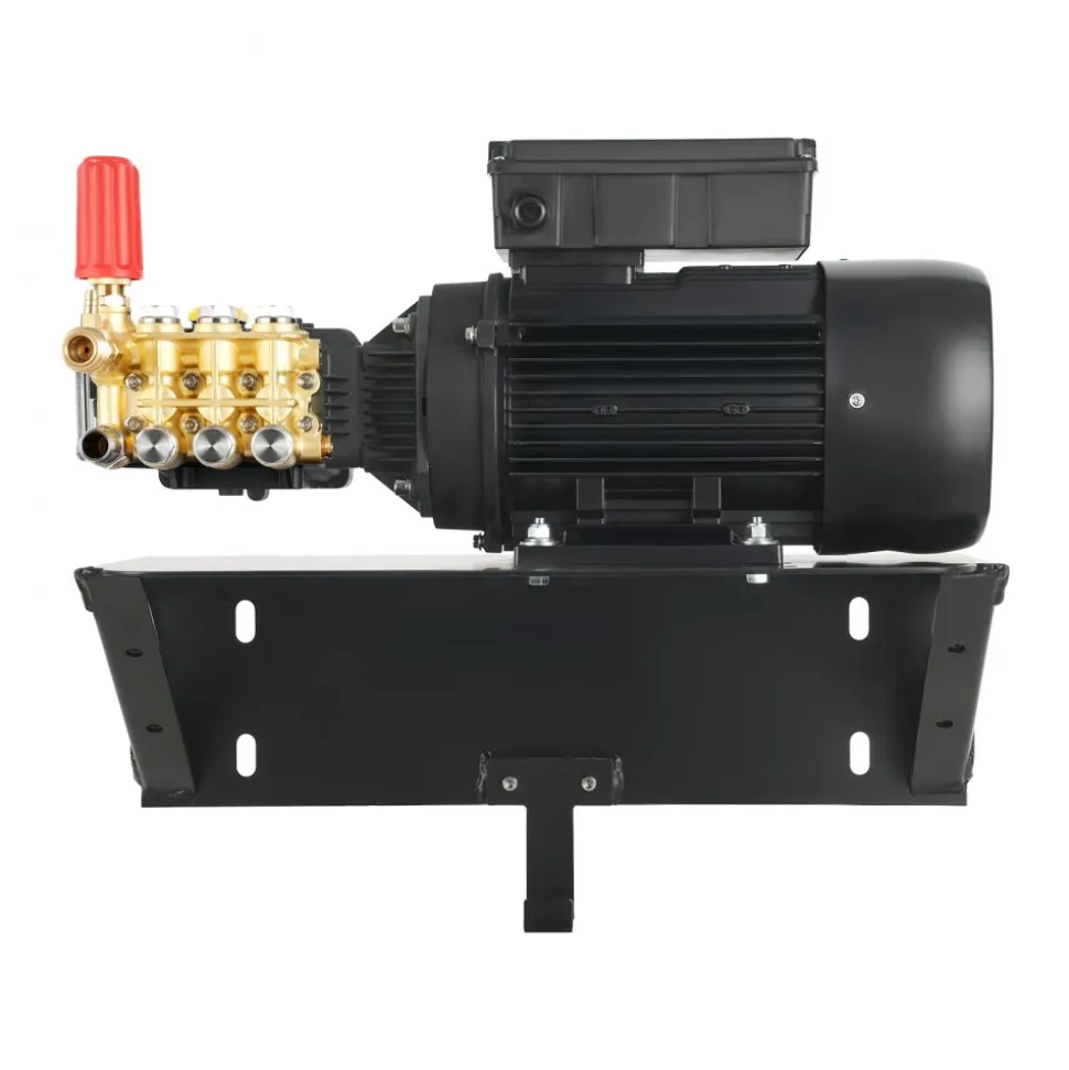 VEVOR Electric Pressure Washer Pump Kit, 1220 PSI, 2.2 GPM, Triplex Power Washer Pump with 2 HP Motor 120 V, Includes Wall Mount Bracket, Spray Gun, Wand, Hose, 5 Nozzles, for Washing Cars, Gardens