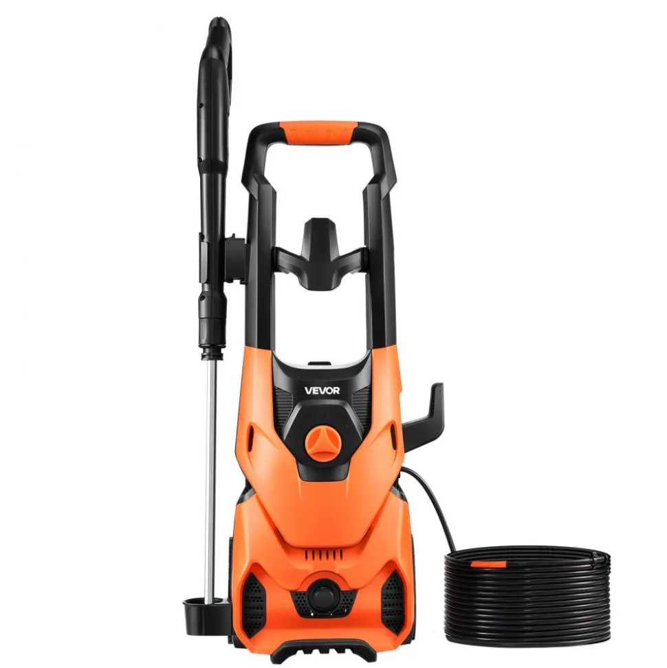 VEVOR Electric Pressure Washer, Max 2000 PSI and 2.8 GPM, High Power Pressure Cleaning Machine with 4 Quick Connect Nozzles and a Foam Cannon, Ideal for Cars/Fences/Driveways/Patios/Home Cleaning