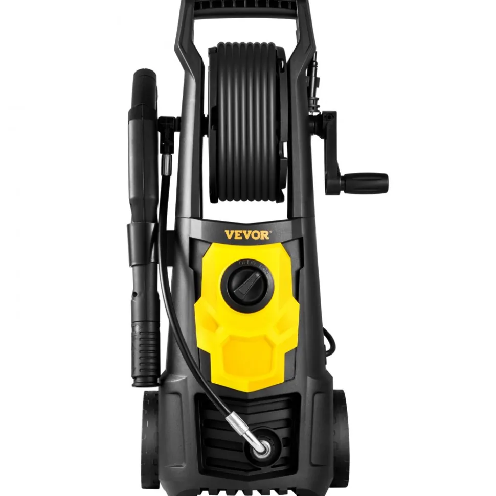 VEVOR Electric Pressure Washer, 2000 PSI, Max 1.65 GPM Power Washer with 30 ft Hose & Reel, 5 Quick Connect Nozzles, Foam Cannon, Portable to Clean Patios, Cars, Fences, Driveways, ETL Listed