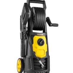 VEVOR Electric Pressure Washer, 2000 PSI, Max 1.65 GPM Power Washer with 30 ft Hose & Reel, 5 Quick Connect Nozzles, Foam Cannon, Portable to Clean Patios, Cars, Fences, Driveways, ETL Listed