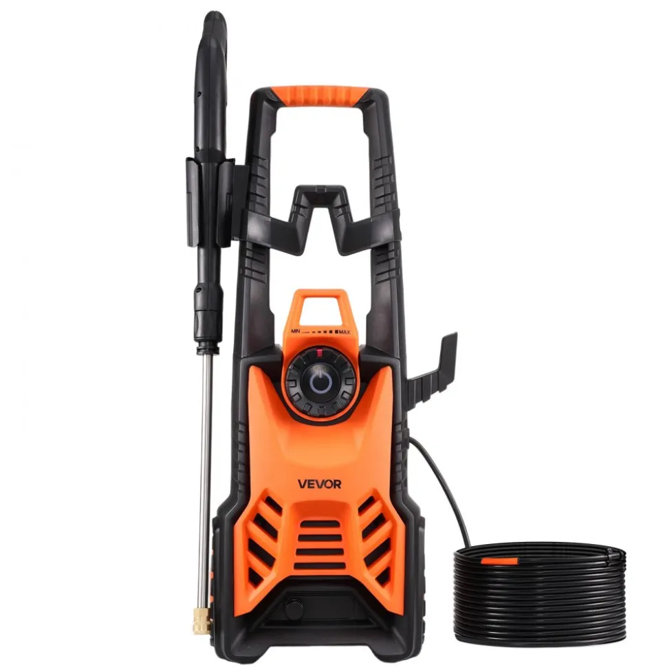 VEVOR Electric Pressure Washer, Max 4500 PSI and 3.2 GPM With Pressure Adjustment, High Power Pressure Cleaning Machine with 4 Quick Connect Nozzles, for Cars/Fences/Driveways/Patios/Home Cleaning