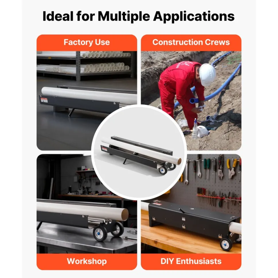 VEVOR Electric PVC Conduit Heater, 1/2" to 4", 2200W Rapid and Even Heating, PVC Bender Heater Pipe Bending Tool with Carrying Handle, Easy to Use, for Construction Crews, DIY Enthusiasts, Workshop