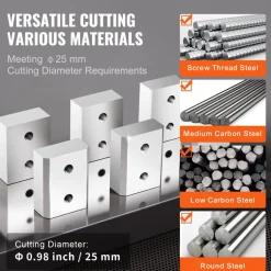 VEVOR Electric Rebar Cutter Blade, 6 PCS 16mm(5/8 Inch) Cutting Diameter, HRC58-60 Hard Hydraulic Rebar Blade Replacement Jaw Blades with 12 Hexagon Screw and 12 Spring Washer, for Model RC-16
