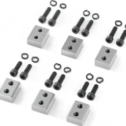 VEVOR Electric Rebar Cutter Blade, 6 PCS 16mm(5/8 Inch) Cutting Diameter, HRC58-60 Hard Hydraulic Rebar Blade Replacement Jaw Blades with 12 Hexagon Screw and 12 Spring Washer, for Model RC-16