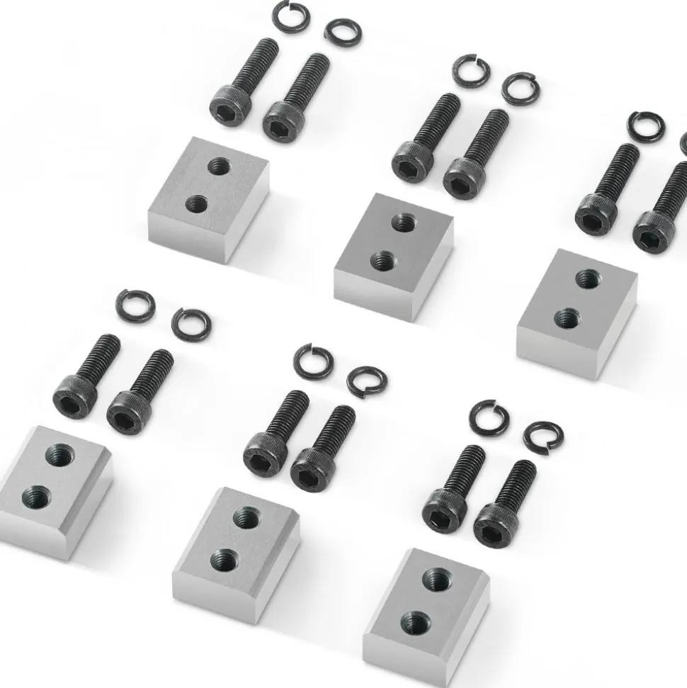 VEVOR Electric Rebar Cutter Blade, 6 PCS 16mm(5/8 Inch) Cutting Diameter, HRC58-60 Hard Hydraulic Rebar Blade Replacement Jaw Blades with 12 Hexagon Screw and 12 Spring Washer, for Model RC-16