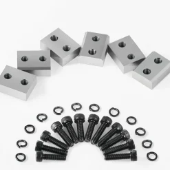 VEVOR Electric Rebar Cutter Blade, 6 PCS 16mm(5/8 Inch) Cutting Diameter, HRC58-60 Hard Hydraulic Rebar Blade Replacement Jaw Blades with 12 Hexagon Screw and 12 Spring Washer, for Model RC-16