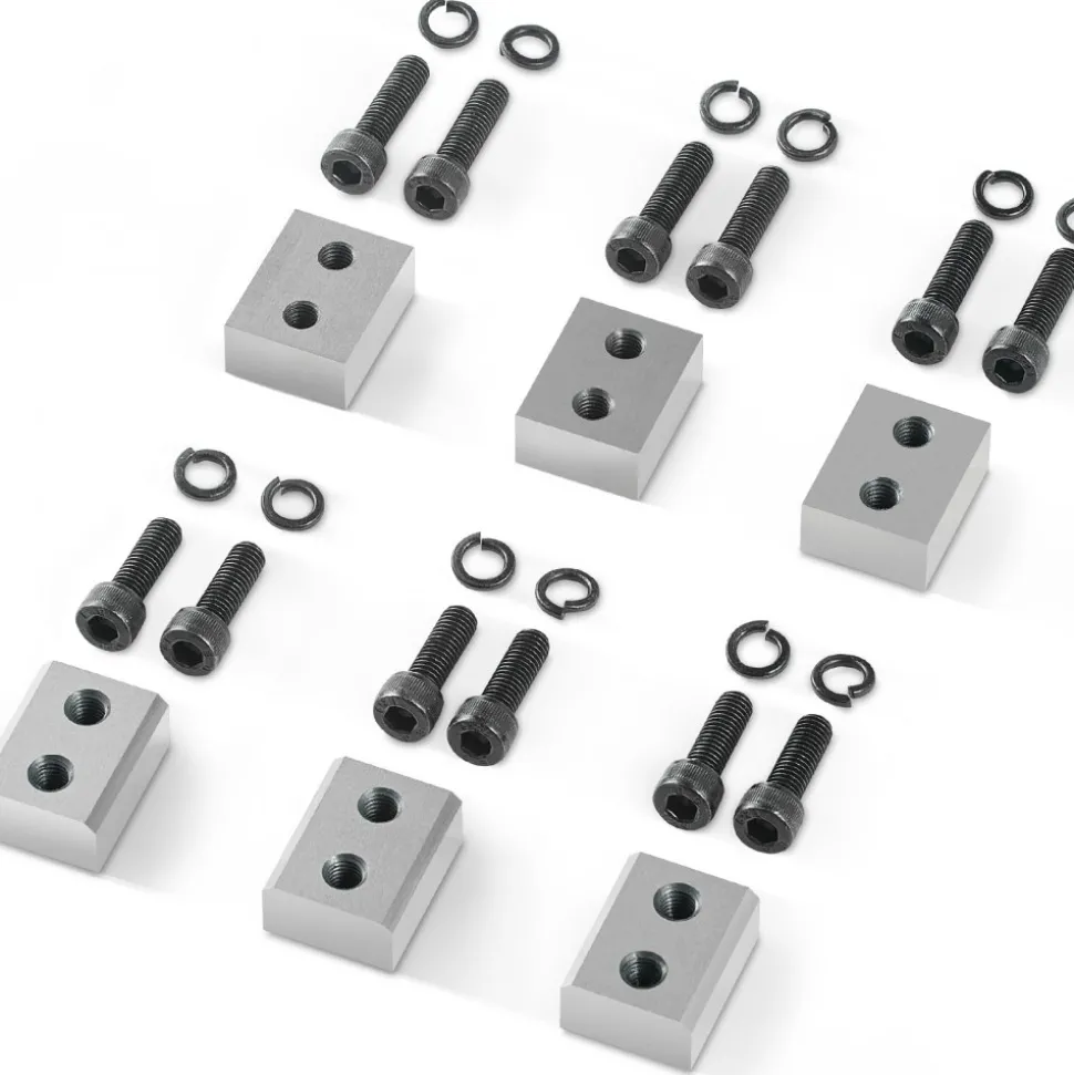 VEVOR Electric Rebar Cutter Blade, 6 PCS 16mm(5/8 Inch) Cutting Diameter, HRC58-60 Hard Hydraulic Rebar Blade Replacement Jaw Blades with 12 Hexagon Screw and 12 Spring Washer, for Model RC-16