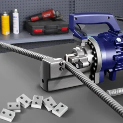 VEVOR Electric Rebar Cutter Blade, 6 PCS 16mm(5/8 Inch) Cutting Diameter, HRC58-60 Hard Hydraulic Rebar Blade Replacement Jaw Blades with 12 Hexagon Screw and 12 Spring Washer, for Model RC-16