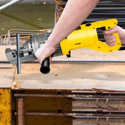 VEVOR Electric Rebar Cutter, 900W Portable Electric Hydraulic Rebar Cutter, Cutting up to 5/8 Inch #5 4-16mm Rebar within 3 Seconds,110V,with Easy to Carry Stainless Box