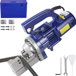 VEVOR Electric Rebar Cutter, 1350W Portable Electric Hydraulic Rebar Cutter, Cutting up to 7/8 Inch #7 4-22mm Rebar within 4.5 Seconds,110V,with Easy to Carry Stainless Box