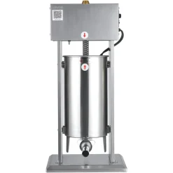 VEVOR Electric Sausage Stuffer, 33 LBS / 15 L Vertical Meat Stuffer, Stepless Speed Control and Foot Pedal, Stainless Steel Heavy Duty Sausage Filler with 4 Stuffing Tubes, for Commercial & Home Use