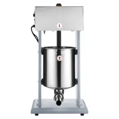VEVOR Electric Sausage Stuffer, 22 LBS / 10 L Vertical Meat Filler with Stepless Speed Adjustment, Stainless Steel Sausage Stuffing Machine, Foot Pedal & 4 Filling Tubes, for Commercial and Home Use