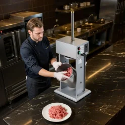 VEVOR Electric Sausage Stuffer, 22 LBS / 10 L Vertical Meat Filler with Stepless Speed Adjustment, Stainless Steel Sausage Stuffing Machine, Foot Pedal & 4 Filling Tubes, for Commercial and Home Use