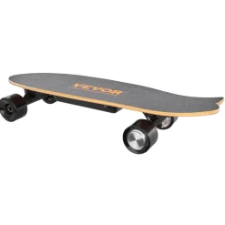 VEVOR Electric Skateboard with Remote, 13.7 Mph Top Speed & 7.5 Miles Max Range Skateboard Longboard, 3 Speeds Adjustment Skateboards, Easy Carry Handle Design, Suitable for Adults & Teens Beginners