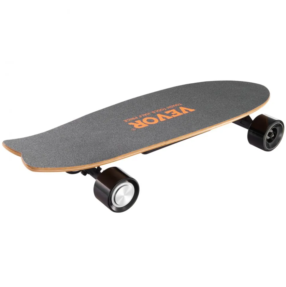VEVOR Electric Skateboard with Remote, 13.7 Mph Top Speed & 7.5 Miles Max Range Skateboard Longboard, 3 Speeds Adjustment Skateboards, Easy Carry Handle Design, Suitable for Adults & Teens Beginners