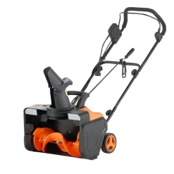 VEVOR Electric Snow Blower, 23 inch 15A Corded Snow Thrower with Dual LED Headlights & 180° Rotating Chute, 25FT Throwing Distance, 12