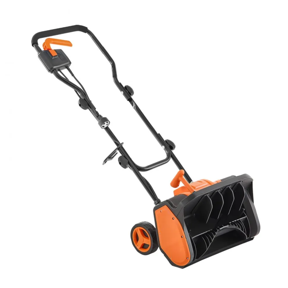 VEVOR Electric Snow Shovel, 12A 17 inch Corded Snow Shovel, 60° Adjustable Chute, 20 ft Throwing Distance, Snowthrower with Dual Safety Switch, Winter Ice Removal Tool for Driveway Sidewalk Patio