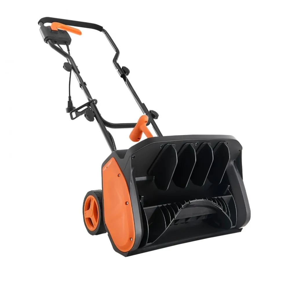 VEVOR Electric Snow Shovel, 12A 17 inch Corded Snow Shovel, 60° Adjustable Chute, 20 ft Throwing Distance, Snowthrower with Dual Safety Switch, Winter Ice Removal Tool for Driveway Sidewalk Patio